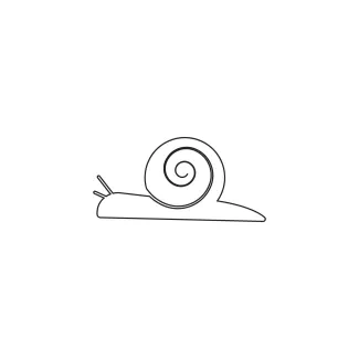 Snail Practice Snail One-Line Art to Improve Fine Motor Skills