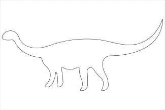 Dinosaur Brachiosaurus One Line Tall Dinosaur Drawing: Build Drawing Skills with the Brachiosaurus
