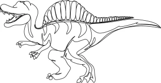 Spinosaurus One Line Spinosaurus Drawing: Easy Guide to Sketch a Rare Dinosaur