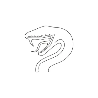 Venomous snake / cobra Draw a Cobra in One Line – Learn to Sketch Snakes with Simplicity