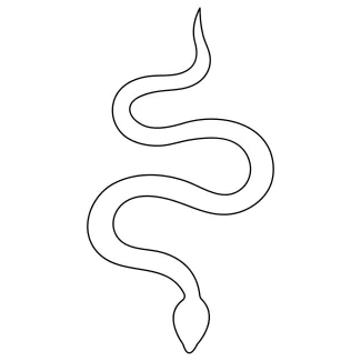 Venomous snake Learn to Draw a Venomous Snake with One Line: Simple Reptile Art for Everyone