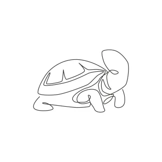 Wild desert tortoise Draw a Wild Desert Tortoise in One Line – Great for Nature-Loving Artists